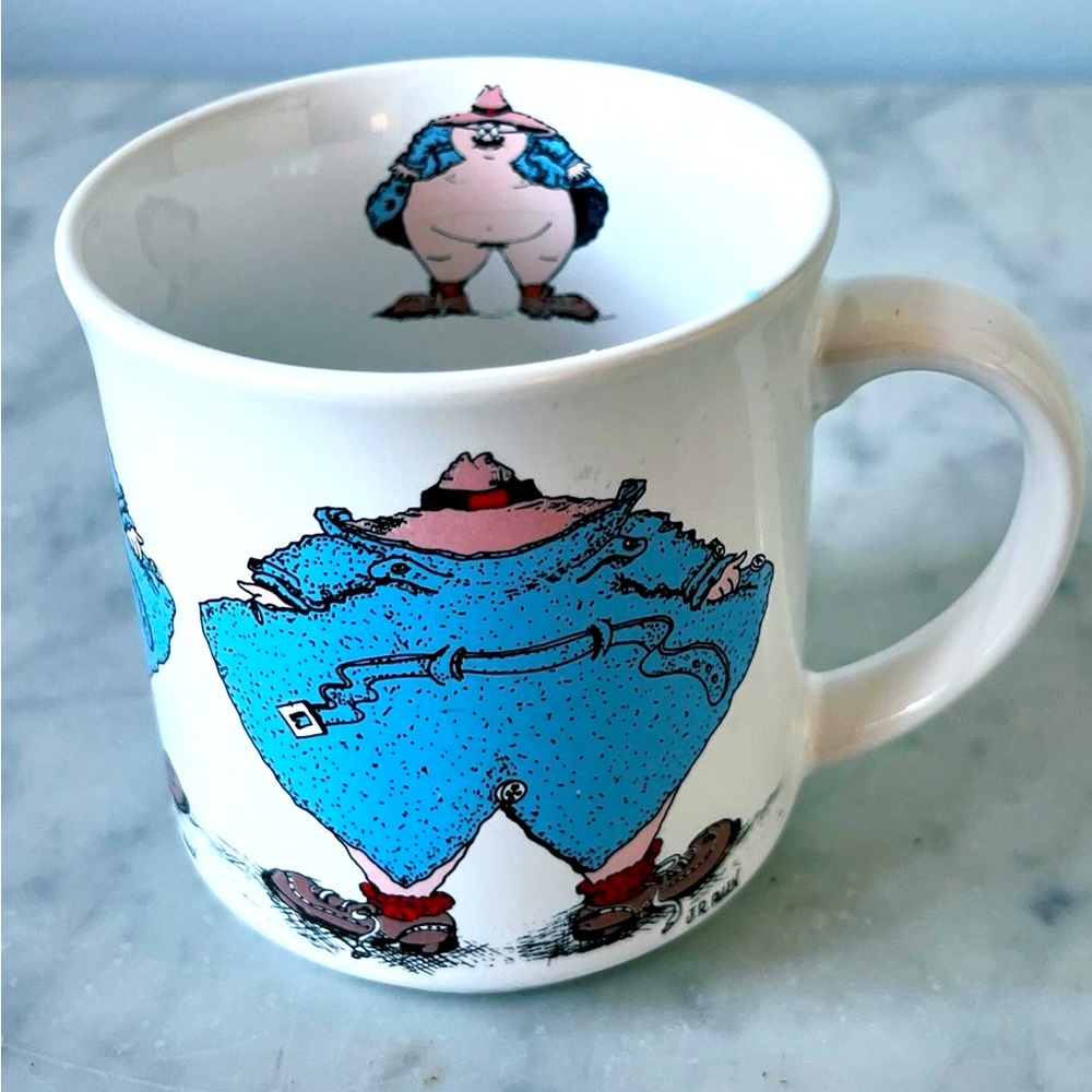 VINTAGE J.R. Allen Flasher Mug • Made in Japan • risqué